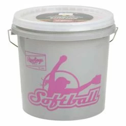 Hot Sale 😉 Rawlings 6 Gallon Bucket Of 18 10" 8U Soft Training 🥎 Softballs 🎁