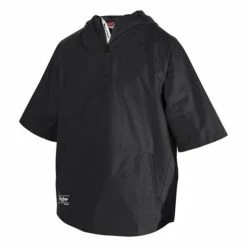 New 👍 Windbreakers & Track Jackets Men's Rawlings 1/2 Zip Short Sleeve Cage Jacket 🧨