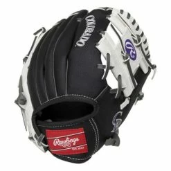 Hot Sale 💯 Baseball Gloves Kids Rawlings Colorado Rockies MLB Logo Tee Ball Glove ⌛
