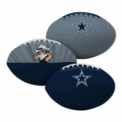 Best Pirce 🥰 NFL Golf & Sports Equipment Rawlings Dallas Cowboys 3rd Down 4" Football Set ⌛