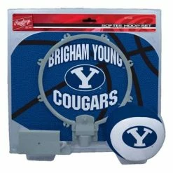 Outlet 🎉 College Golf & Sports Equipment Rawlings BYU Cougars Slam Dunk Hoop Set 🔥