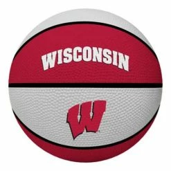 Best Pirce 🥰 College Golf & Sports Equipment Rawlings Wisconsin Badgers Alley Oop 🏀 Basketball ✔️